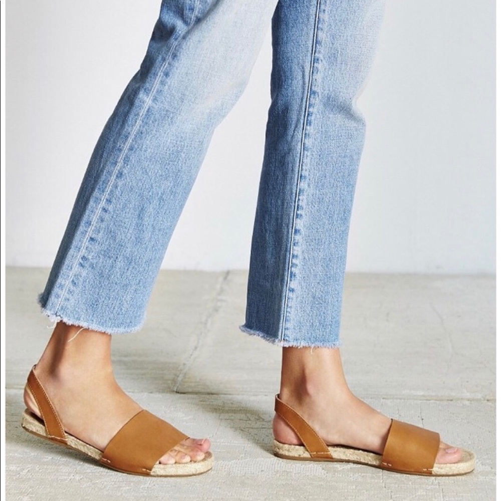 Soludos Brown Leather Sandals